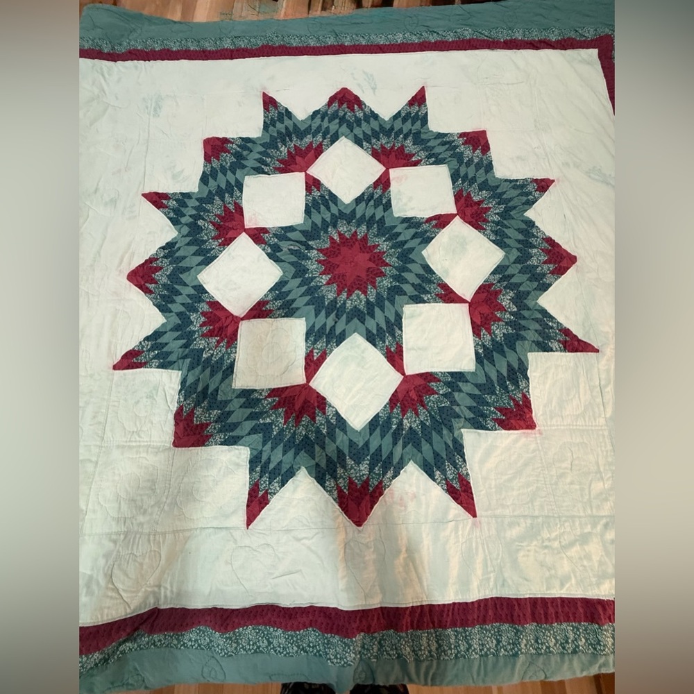 Vintage Broken Star Quilt – Project / Repurpose Piece - Picture 16 of 16